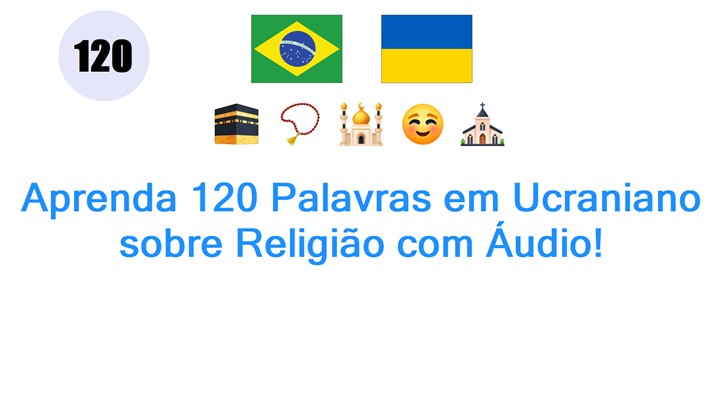 Aprenda 120 Palavras em Ucraniano sobre Religião com Áudio!
